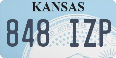 KS license plate 848IZP