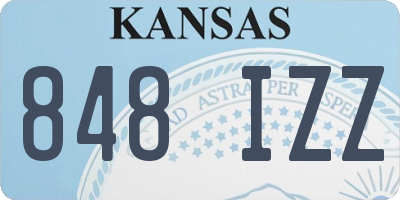 KS license plate 848IZZ