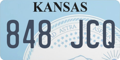 KS license plate 848JCQ