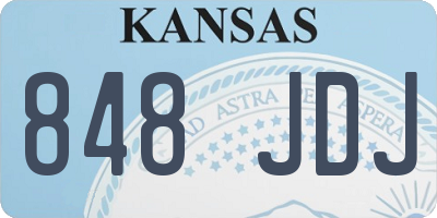 KS license plate 848JDJ