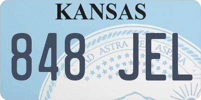 KS license plate 848JEL