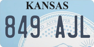KS license plate 849AJL