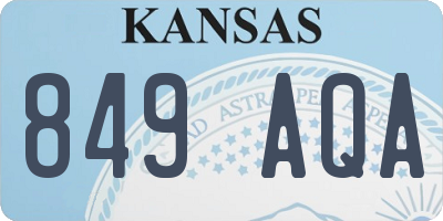 KS license plate 849AQA