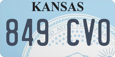 KS license plate 849CVO
