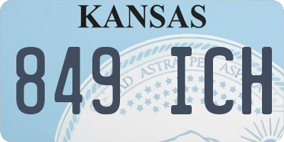 KS license plate 849ICH