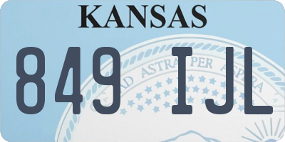 KS license plate 849IJL
