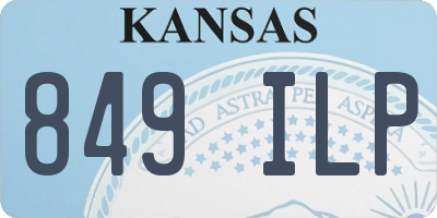 KS license plate 849ILP