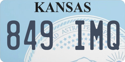 KS license plate 849IMQ
