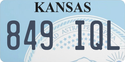 KS license plate 849IQL