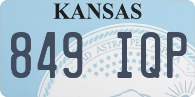 KS license plate 849IQP