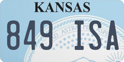 KS license plate 849ISA