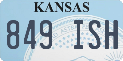 KS license plate 849ISH