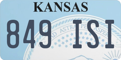 KS license plate 849ISI