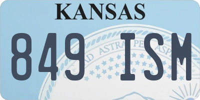 KS license plate 849ISM