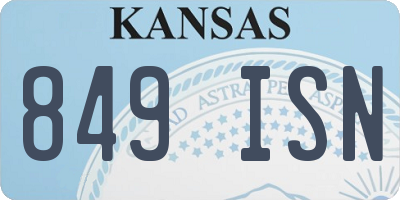 KS license plate 849ISN
