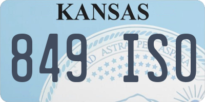 KS license plate 849ISO