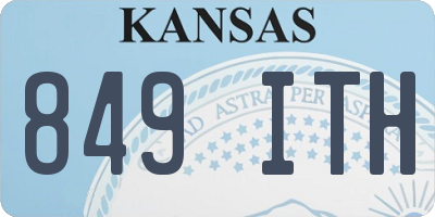 KS license plate 849ITH