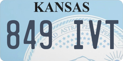 KS license plate 849IVT