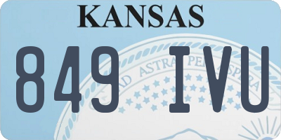 KS license plate 849IVU