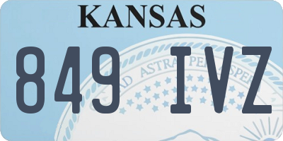 KS license plate 849IVZ