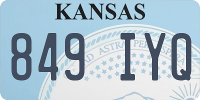 KS license plate 849IYQ