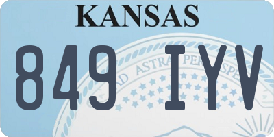 KS license plate 849IYV