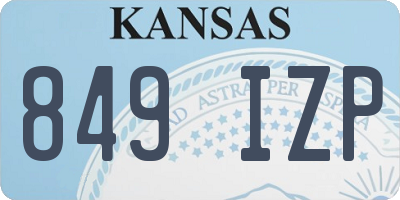 KS license plate 849IZP