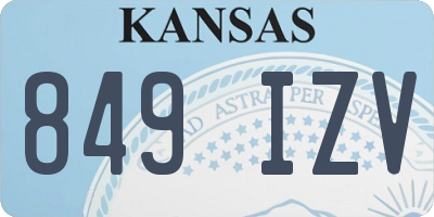 KS license plate 849IZV