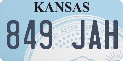 KS license plate 849JAH