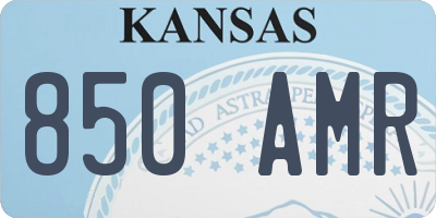 KS license plate 850AMR