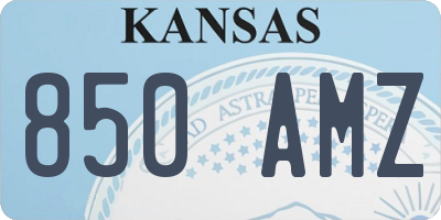 KS license plate 850AMZ