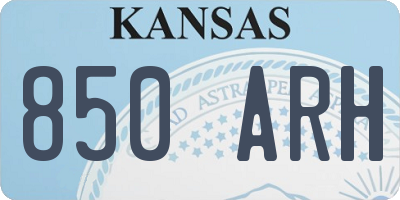 KS license plate 850ARH