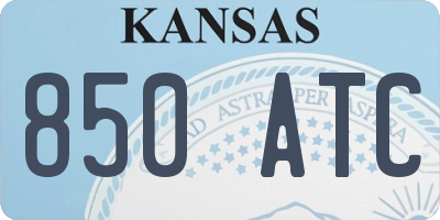 KS license plate 850ATC