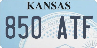 KS license plate 850ATF