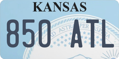 KS license plate 850ATL