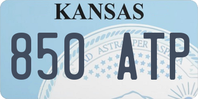KS license plate 850ATP