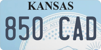 KS license plate 850CAD
