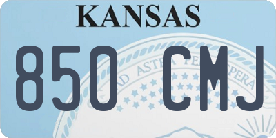 KS license plate 850CMJ