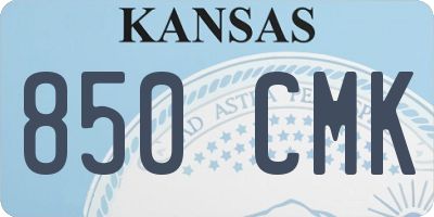 KS license plate 850CMK
