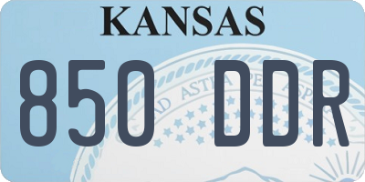 KS license plate 850DDR