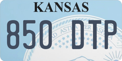 KS license plate 850DTP