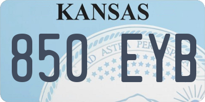 KS license plate 850EYB