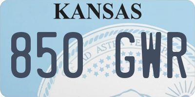 KS license plate 850GWR