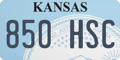 KS license plate 850HSC