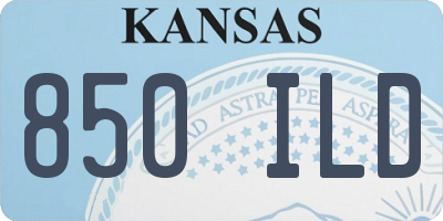 KS license plate 850ILD