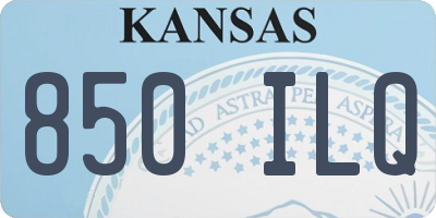 KS license plate 850ILQ