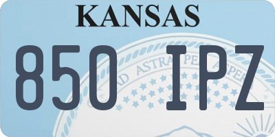 KS license plate 850IPZ