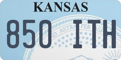 KS license plate 850ITH