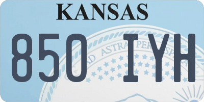 KS license plate 850IYH