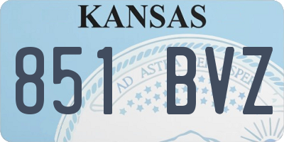 KS license plate 851BVZ